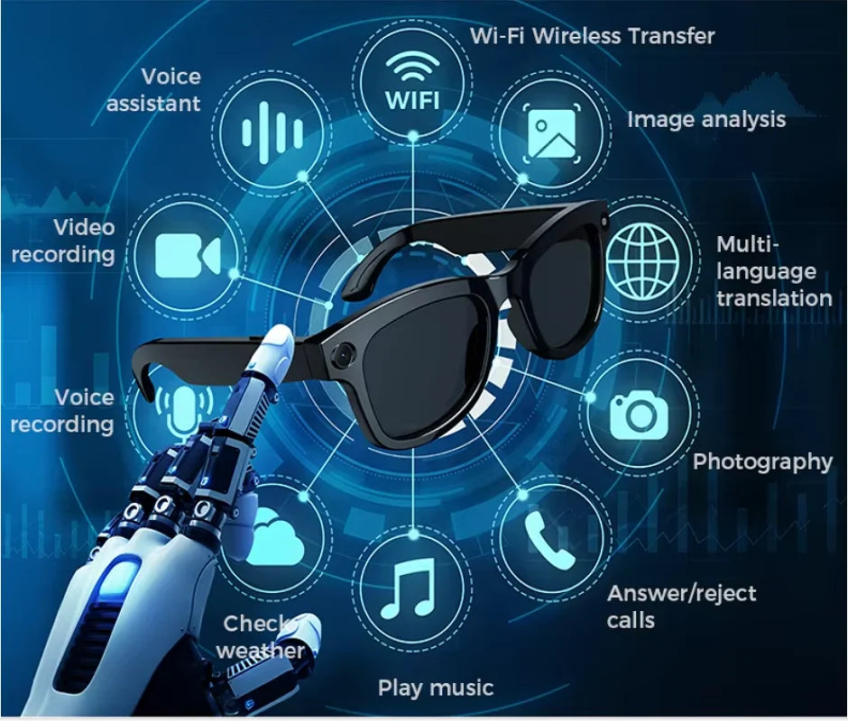 M01 Smart AI Camera Glasses 2025