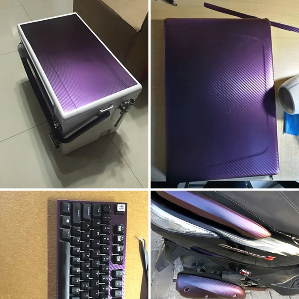 Chameleon 3D Carbon Fiber Car Wrap