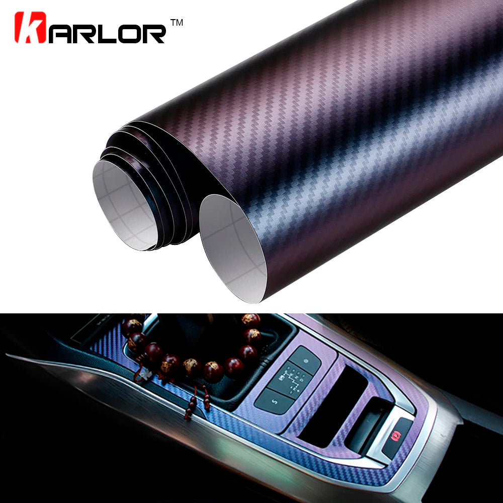 Chameleon 3D Carbon Fiber Car Wrap