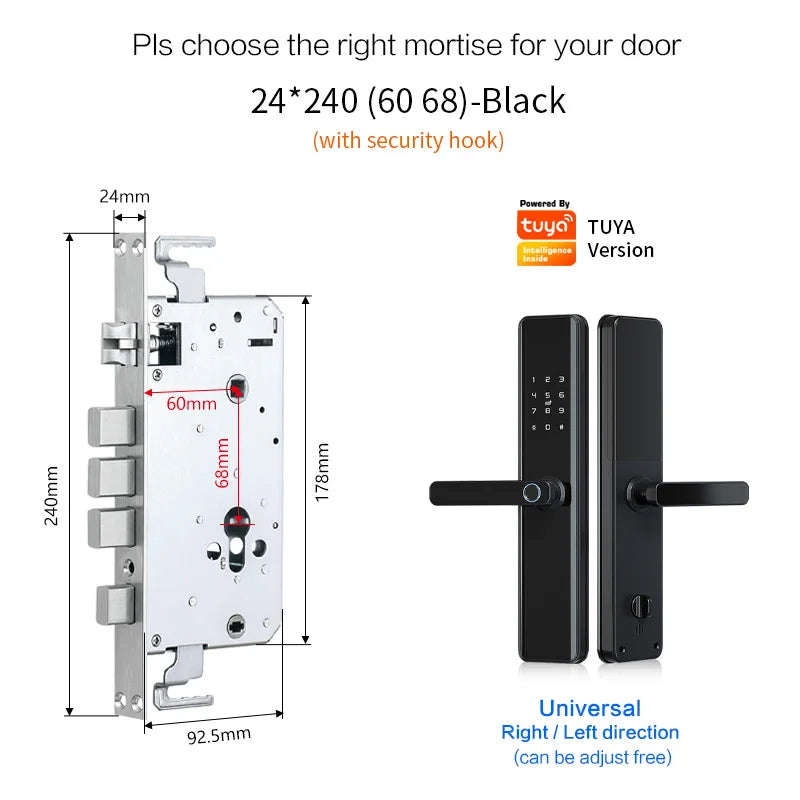 SecureX Fingerprint โ Advanced Electronic Door Lock