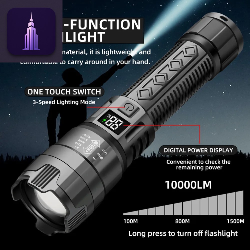 USB Rechargeable LED Flashlight