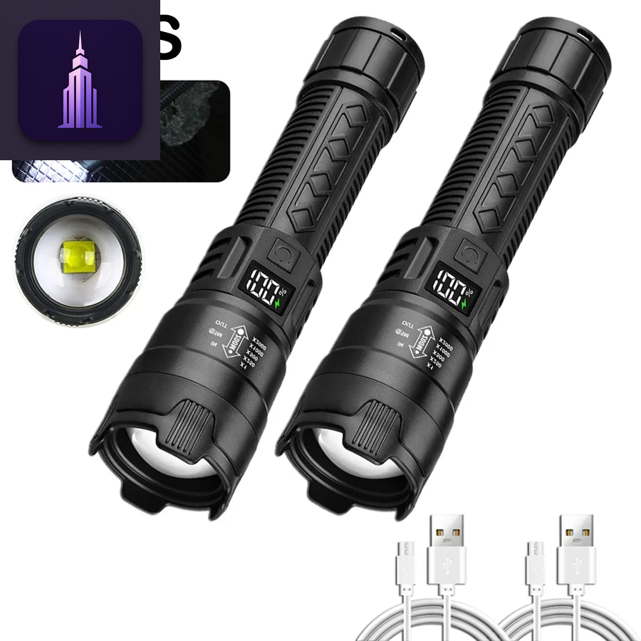 USB Rechargeable LED Flashlight