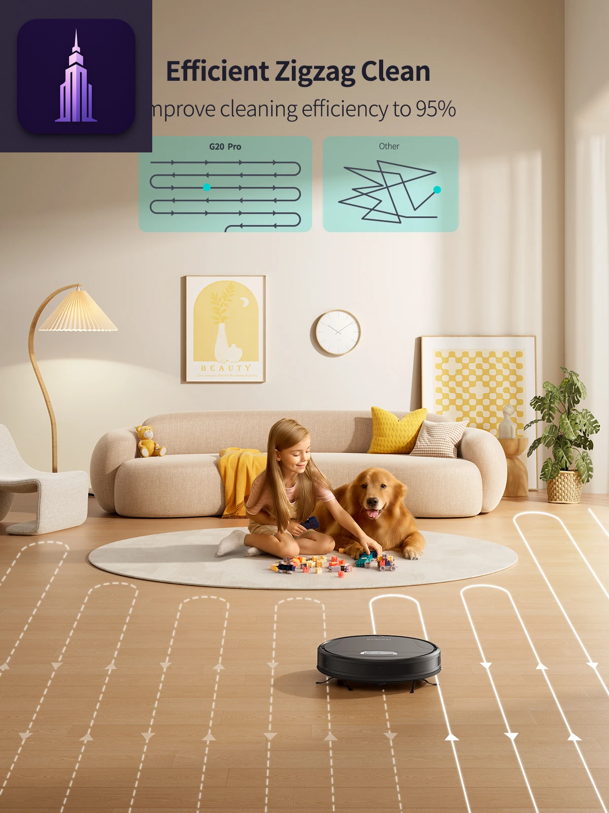 6000Pa 3-in-1 Robot Vacuum