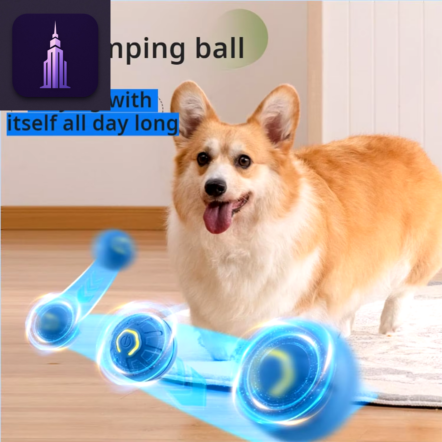 Automatic Bouncing Dog Ball