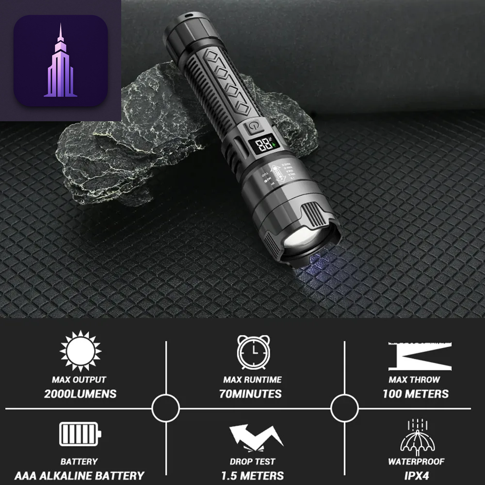 USB Rechargeable LED Flashlight