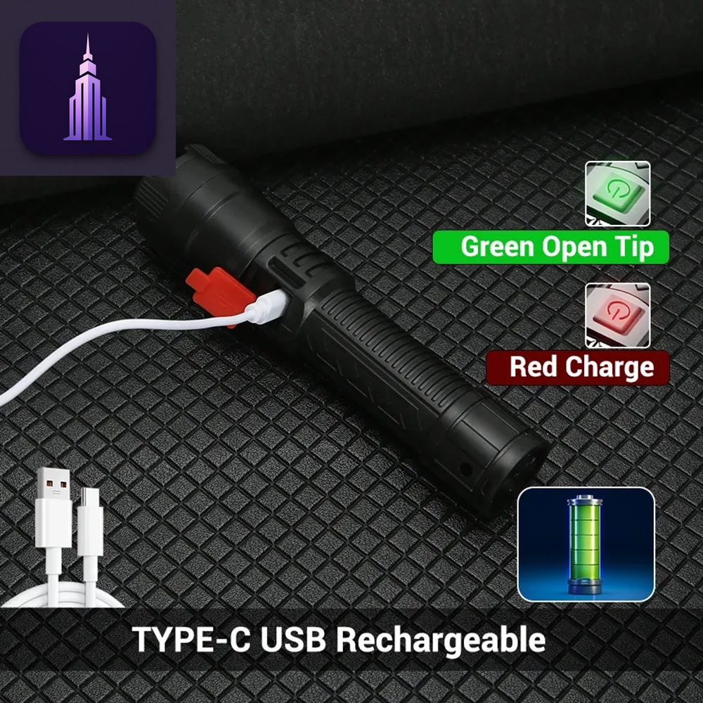 USB Rechargeable LED Flashlight