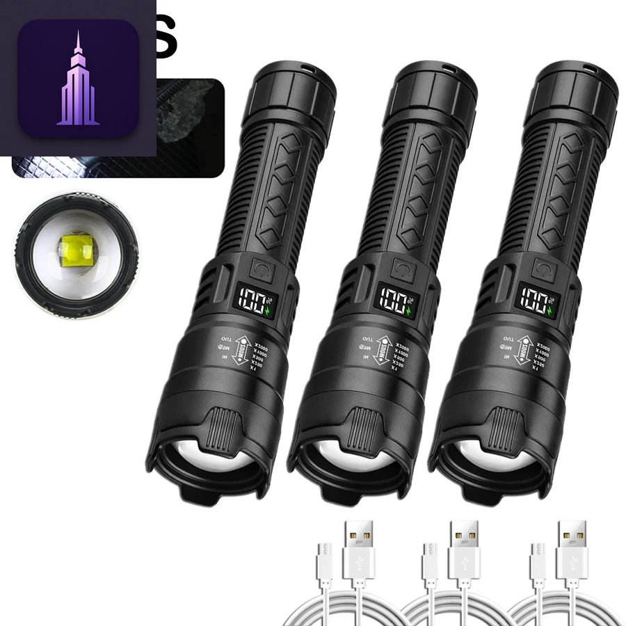 USB Rechargeable LED Flashlight