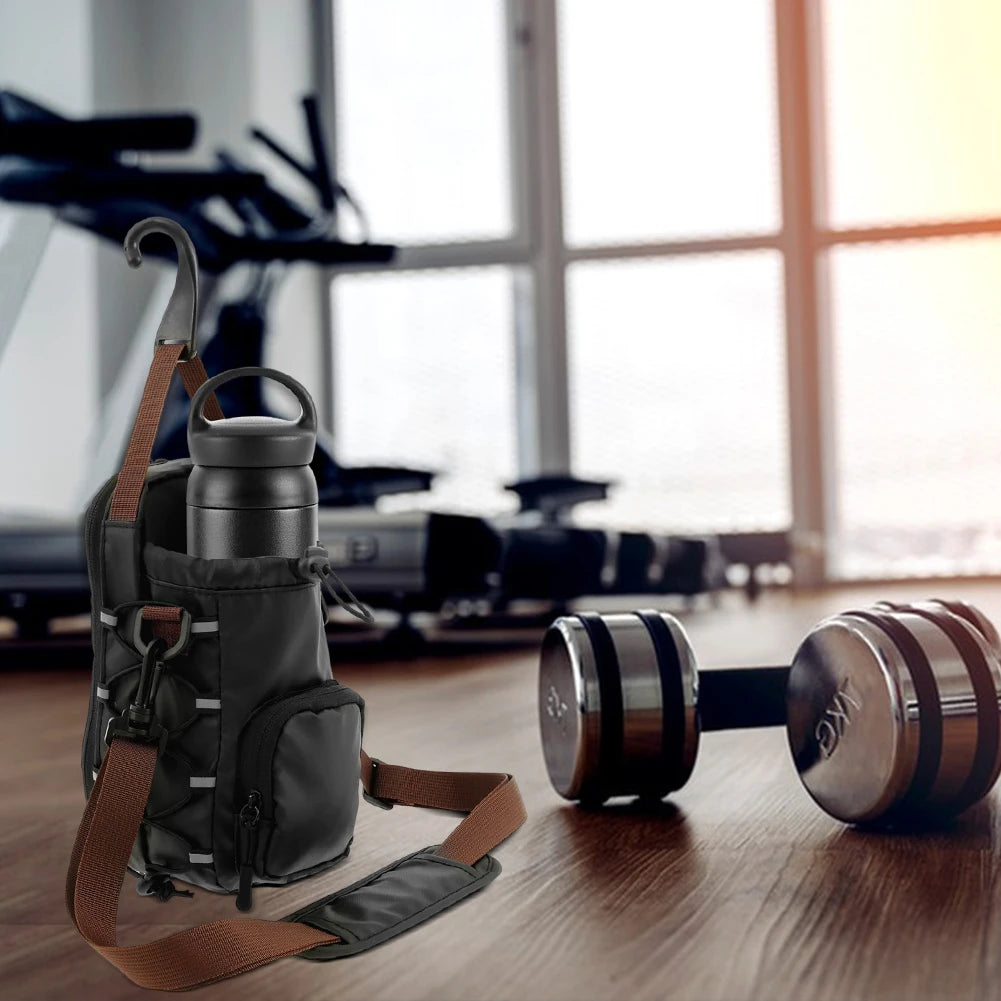 Magnetic Gym Sling Bag w/ Bottle Holder
