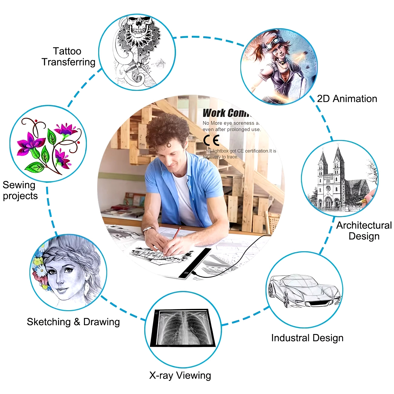 LumiBoard Pro — Dimmable LED Drawing Pad