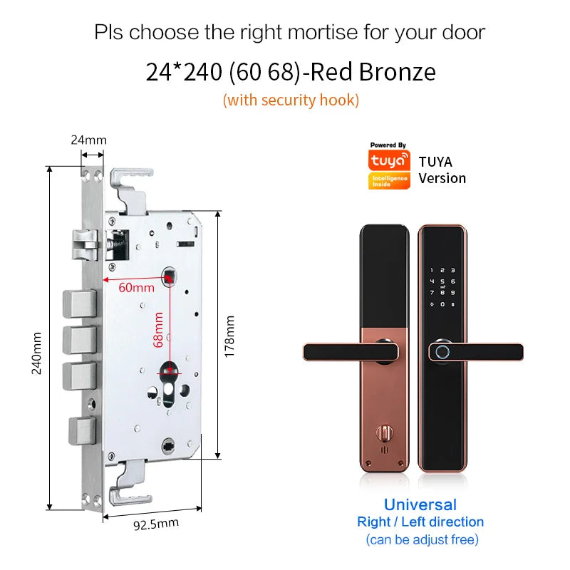 SecureX Fingerprint — Advanced Electronic Door Lock