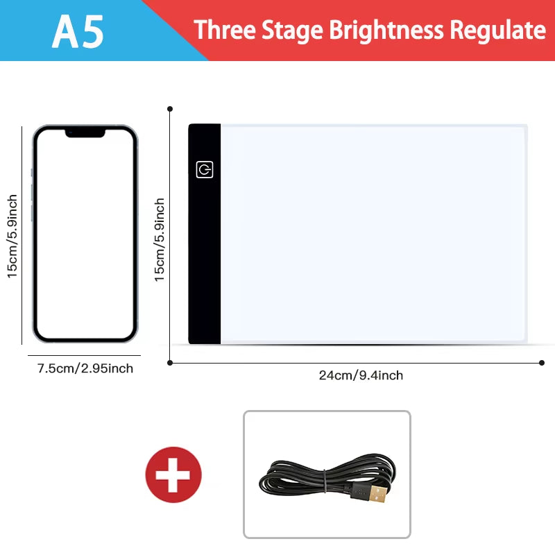 LumiBoard Pro — Dimmable LED Drawing Pad