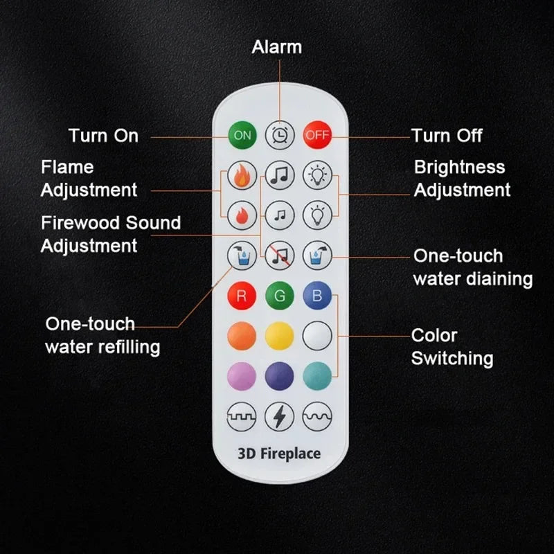 LumiMist — Premium 3D Steam Fireplace