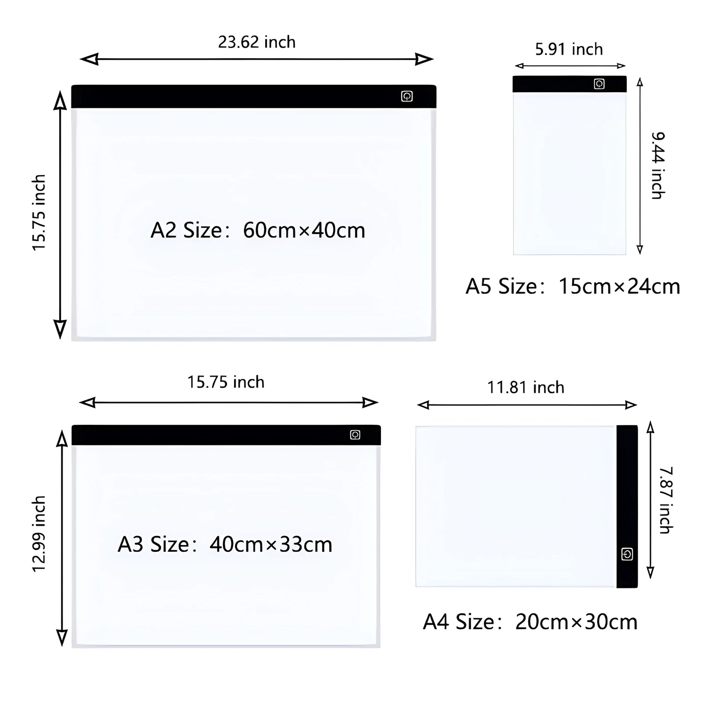 LumiBoard Pro — Dimmable LED Drawing Pad