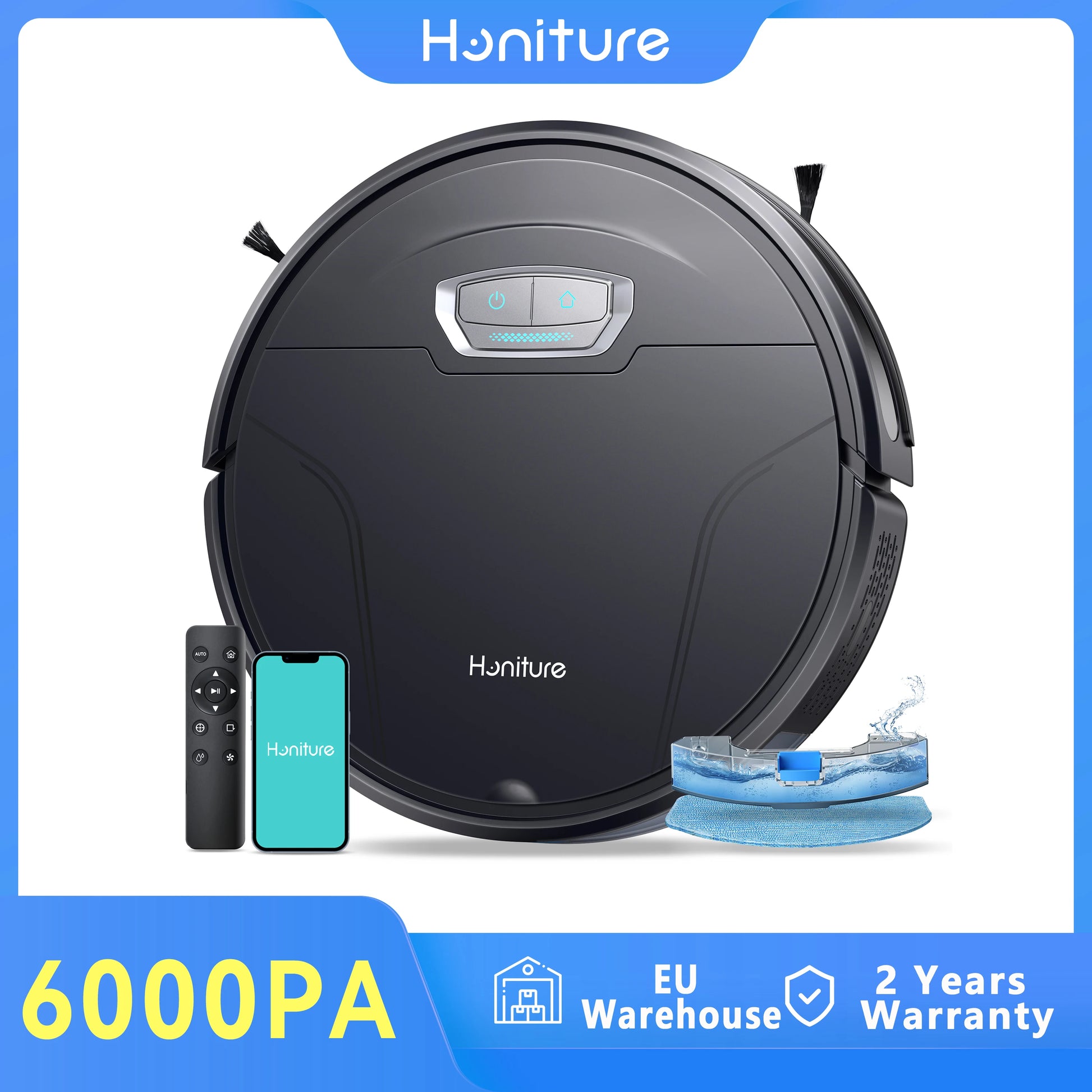6000Pa 3-in-1 Robot Vacuum