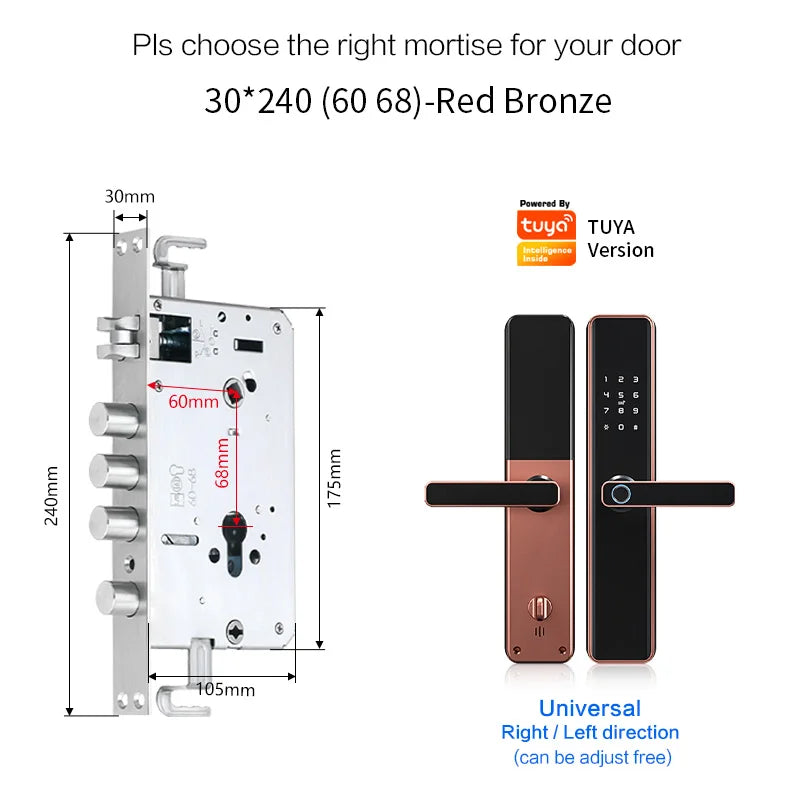 SecureX Fingerprint — Advanced Electronic Door Lock