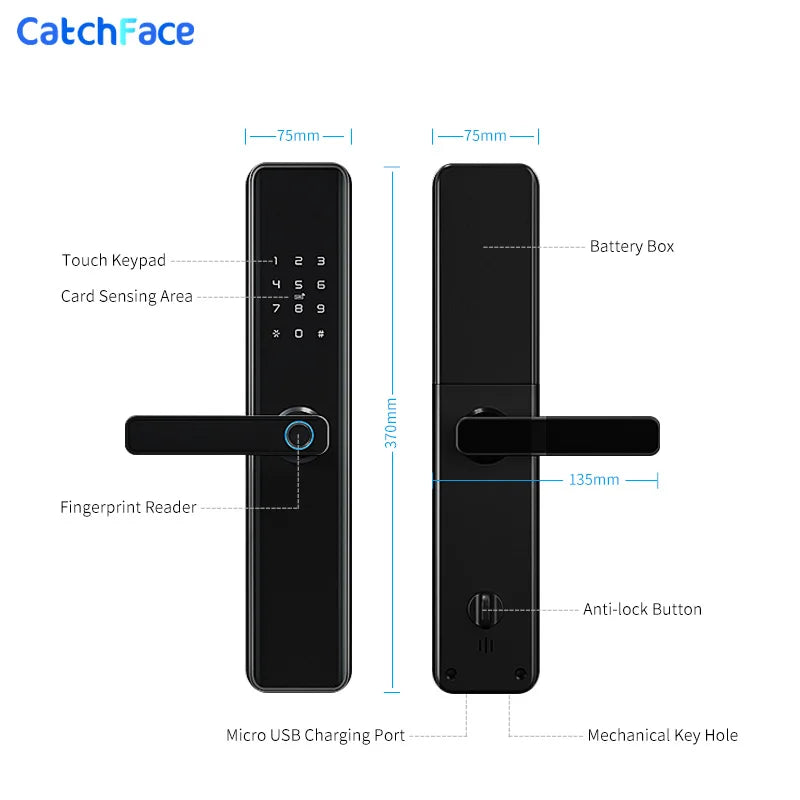 SecureX Fingerprint — Advanced Electronic Door Lock