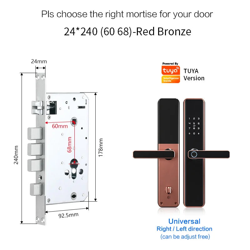 SecureX Fingerprint — Advanced Electronic Door Lock