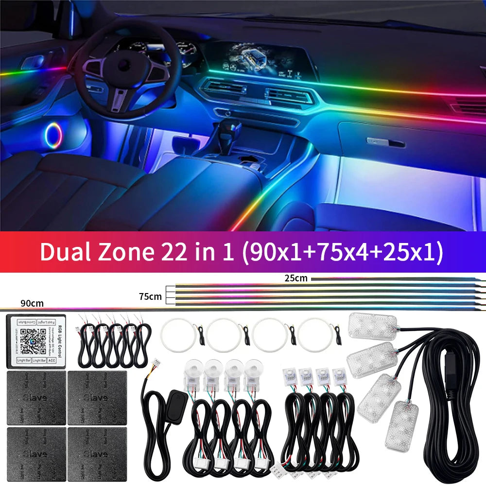 22-in-1 RGB LED Car Ambient Lights