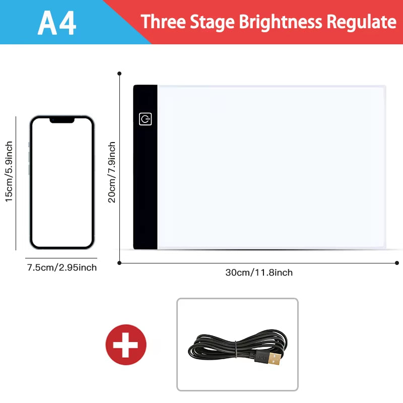 LumiBoard Pro — Dimmable LED Drawing Pad