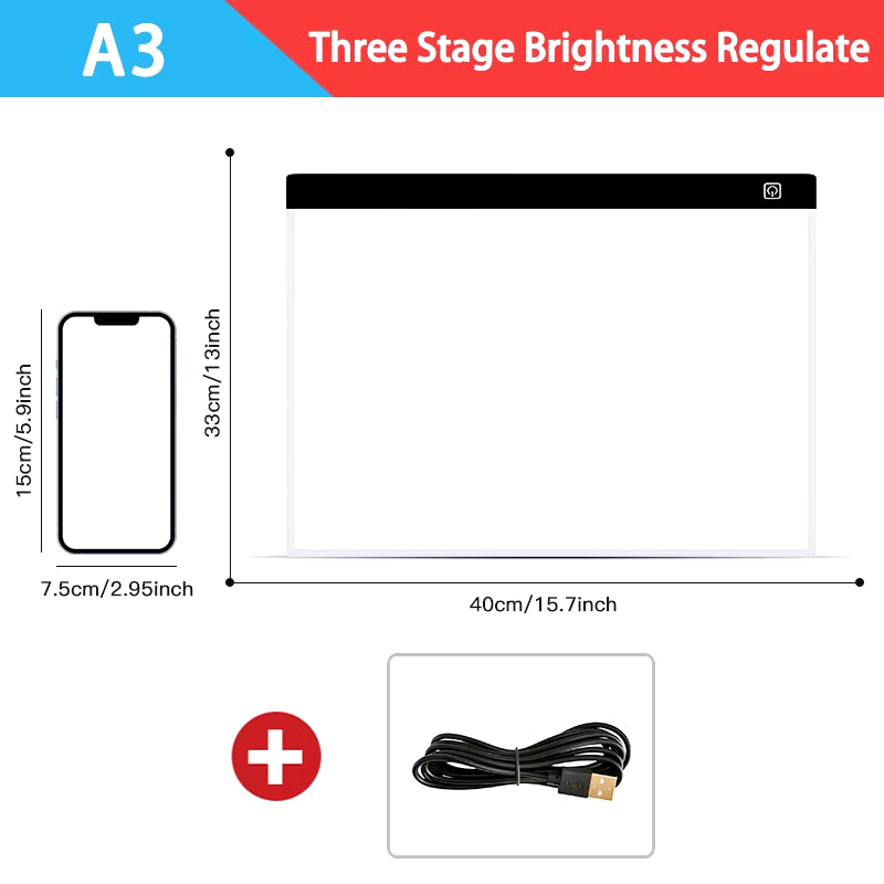 LumiBoard Pro — Dimmable LED Drawing Pad