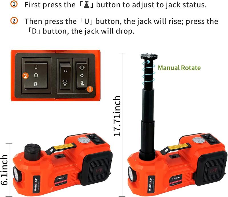 VEVOR 5 Ton Electric Car Jack Kit