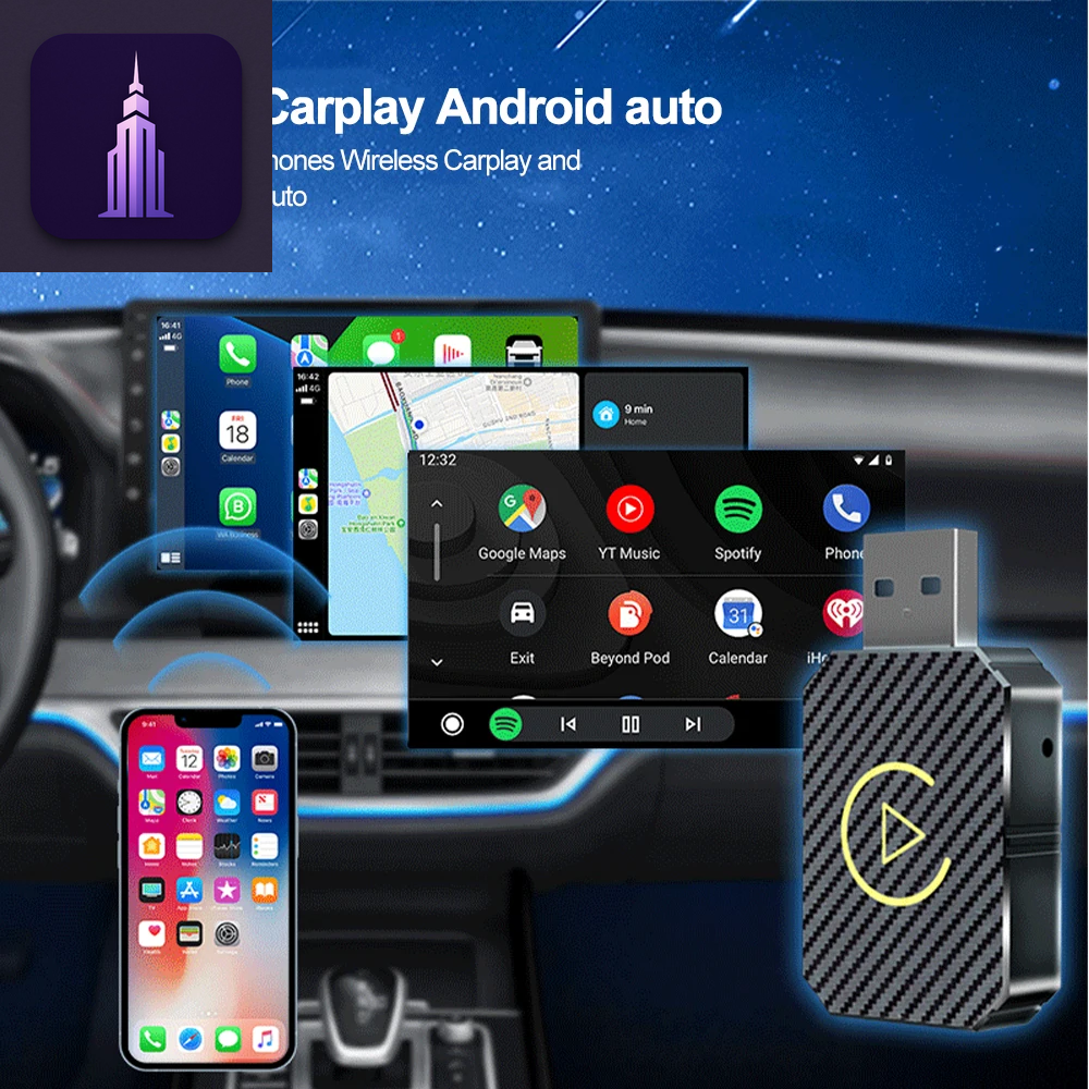 2-in-1 Wireless CarPlay Adapter