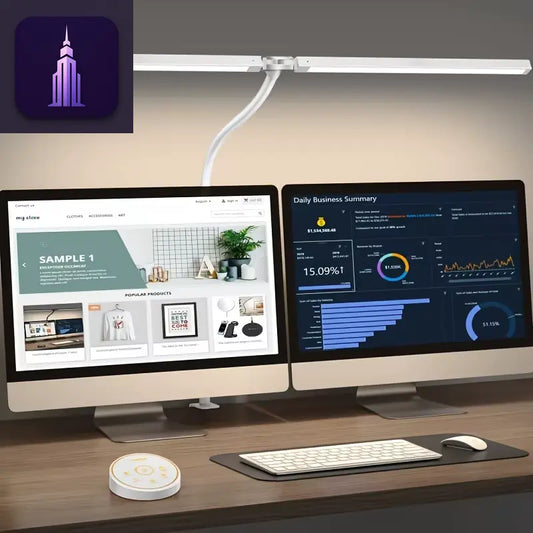 LED Desk Lamp - 24W Eye-Care Dimmer
