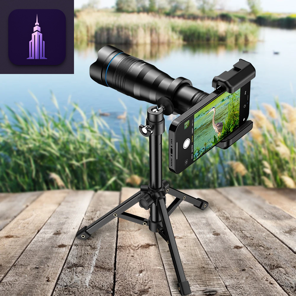 36X Metal Telephoto Lens w/Tripod