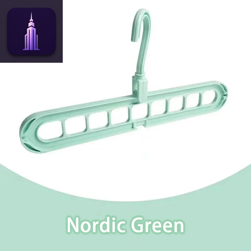 3Pcs Foldable 9-Hole Hangers