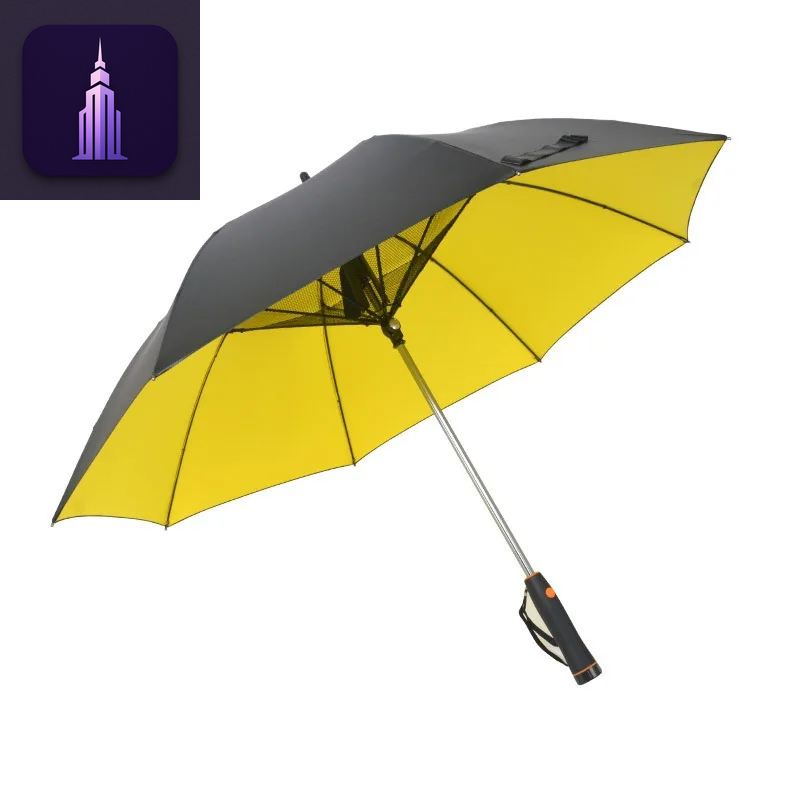 Vinyl Umbrella Cooling Fan Umbrella