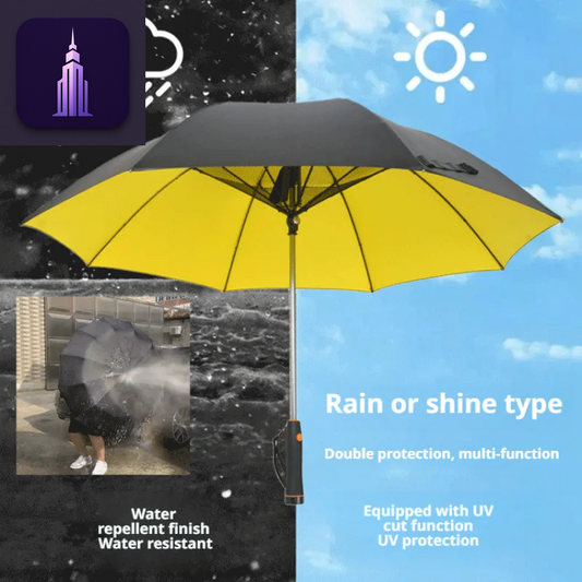 Vinyl Umbrella Cooling Fan Umbrella