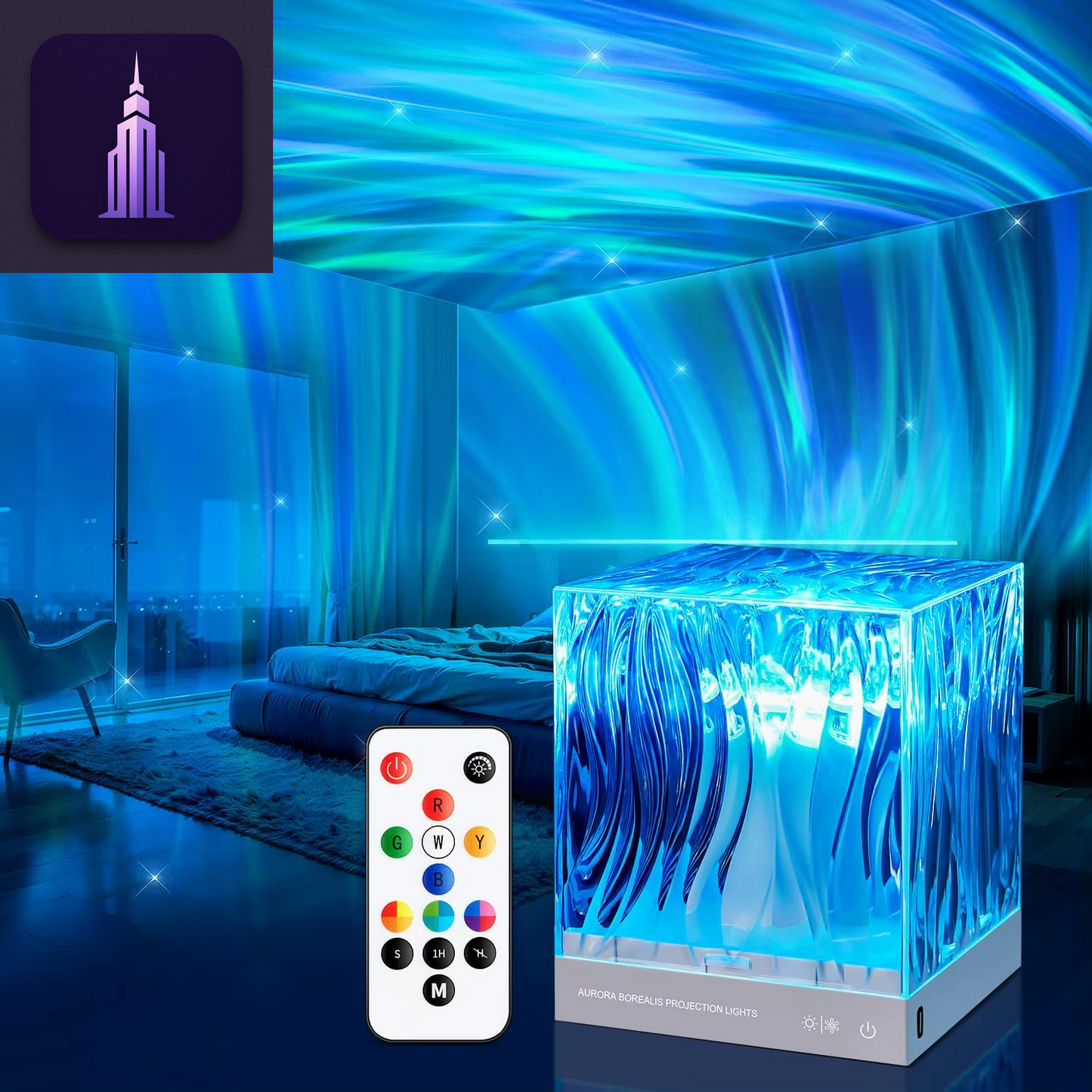 Aurora Borealis Projection Lamp