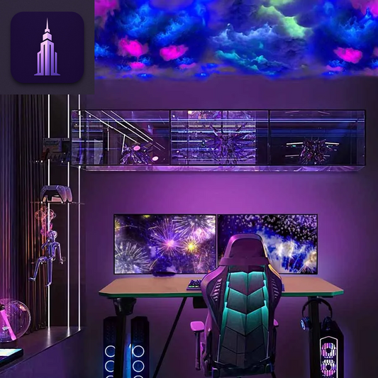LED 3D Lightning Cloud Light