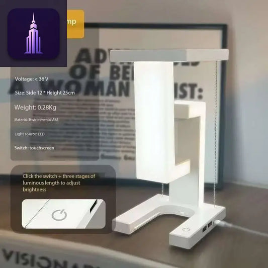 Night Desk Lamp with Wireless Charging