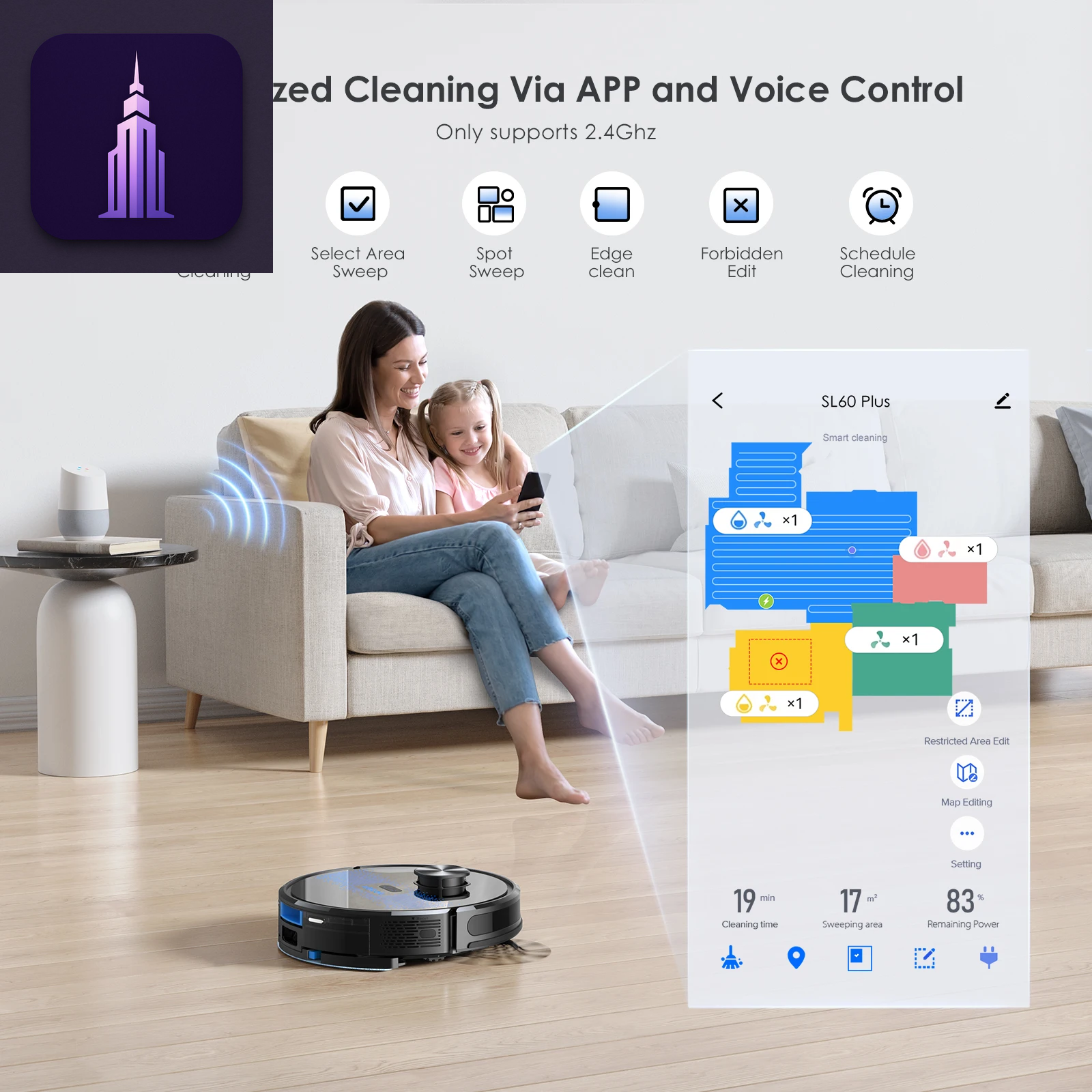SL60 Plus Self-Empty Robot Vacuum