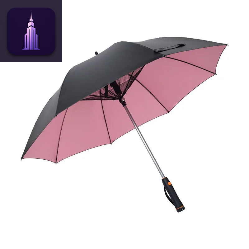 Vinyl Umbrella Cooling Fan Umbrella