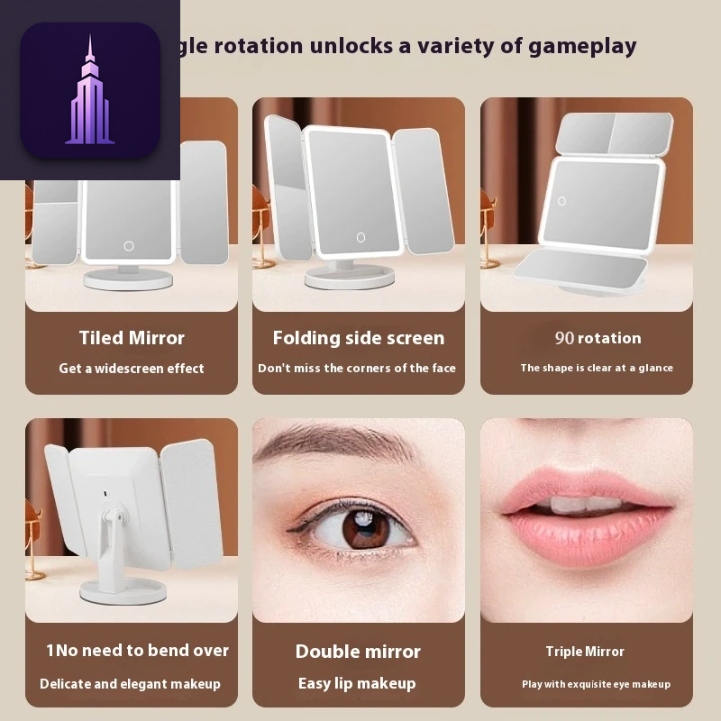 Portable LED Makeup Mirror