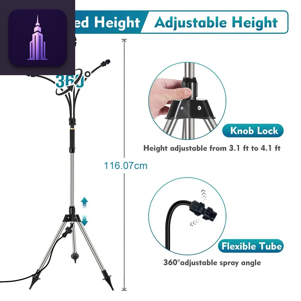Portable Adjustable Patio Mister