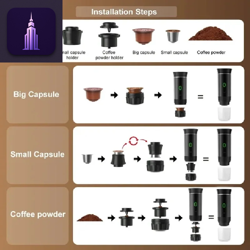 3-in-1 Portable Coffee Maker