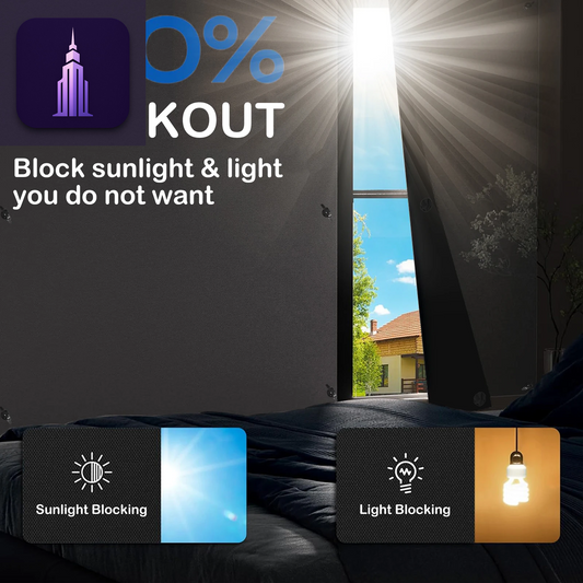 100% Blackout Window Curtain