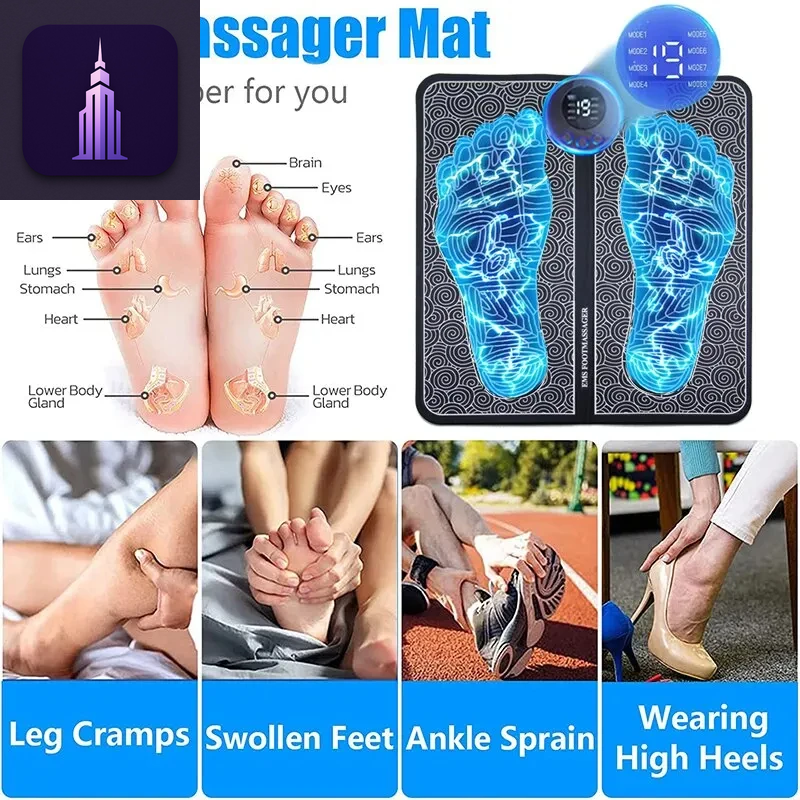 Foldable EMS Foot Massager