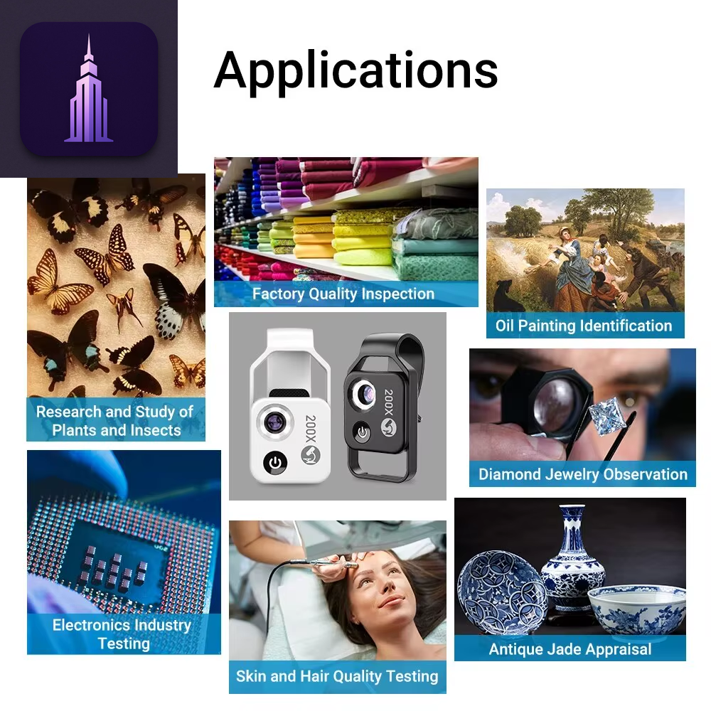200X Pocket Microscope Phone Lens