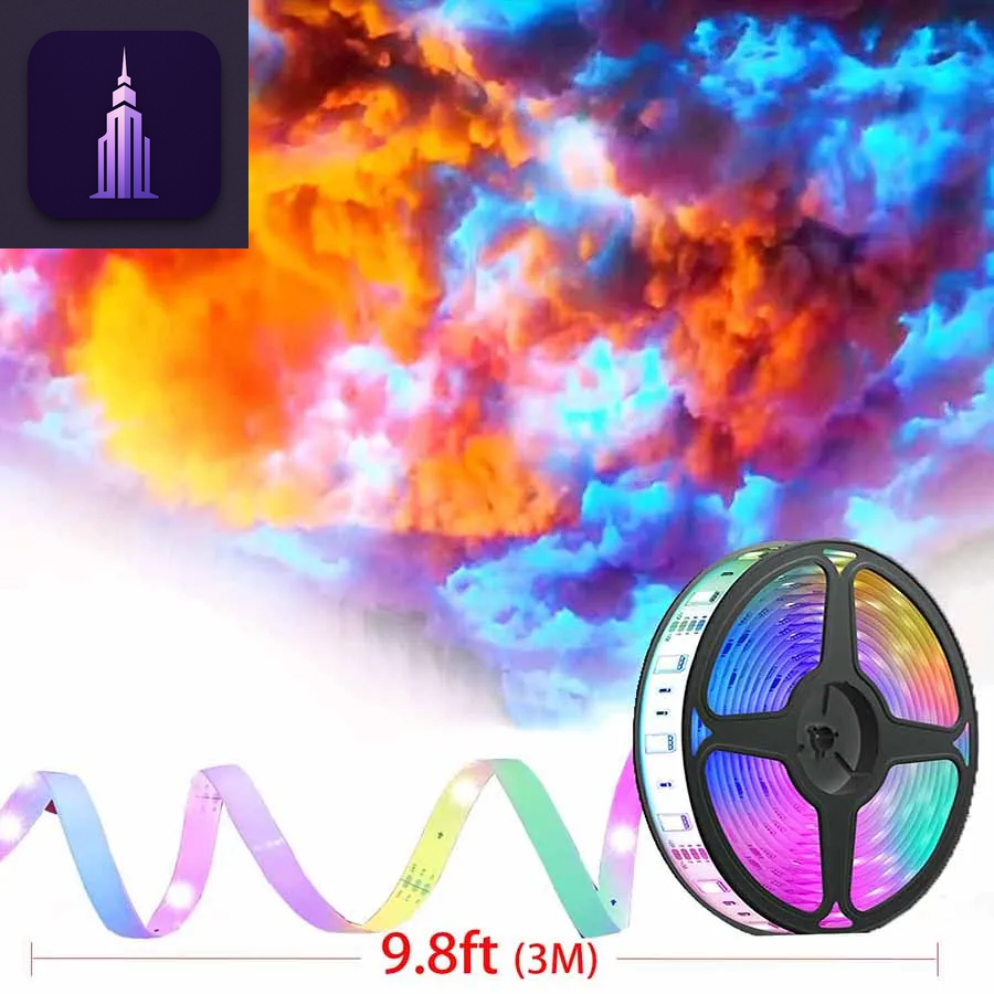 LED 3D Lightning Cloud Light
