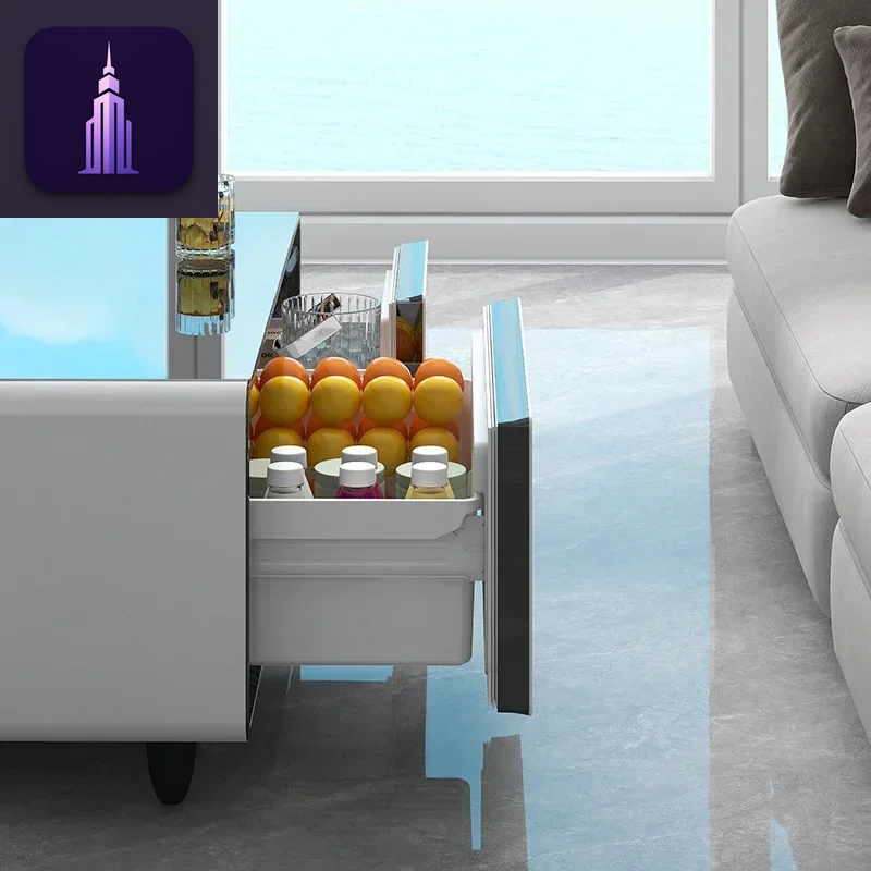 Smart Coffee Table with Fridge