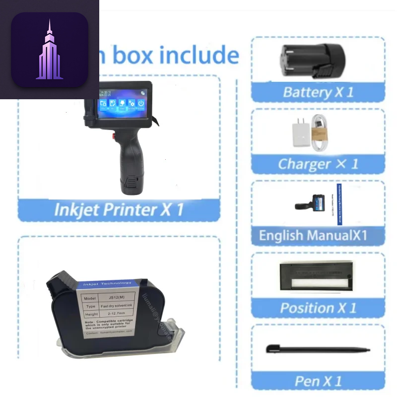 Portable Handheld Inkjet Date Printer