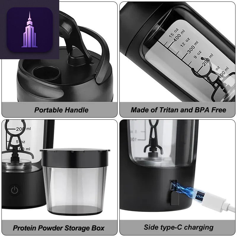 650Ml USB Electric Protein Shaker