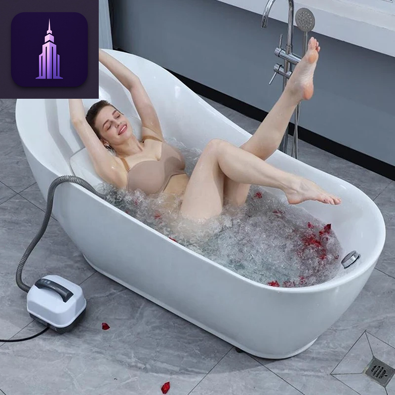 Full Body Massage Bathtub Bubble Machine New Electric Bathtub Bubble Massage Mat Waterproof Anti-Slip Body Spa Home