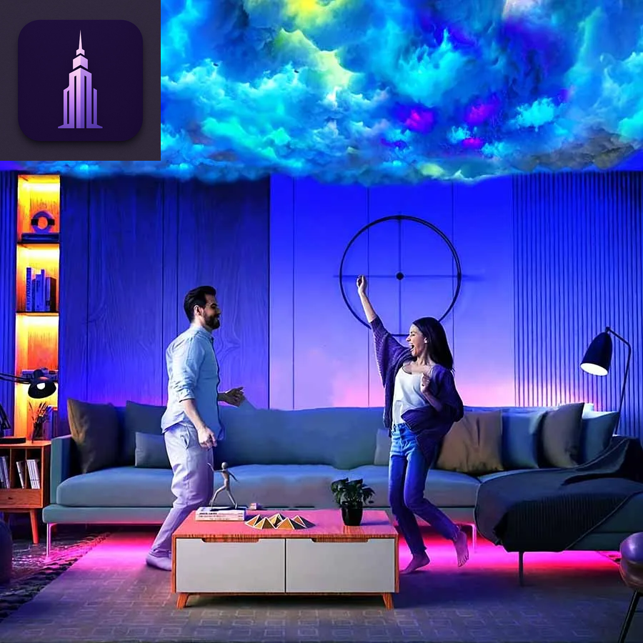 LED 3D Lightning Cloud Light