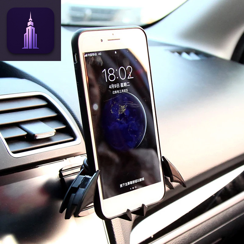 Bat-Shaped Car Phone Holder