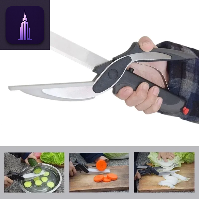 2-in-1 Stainless Kitchen Scissors
